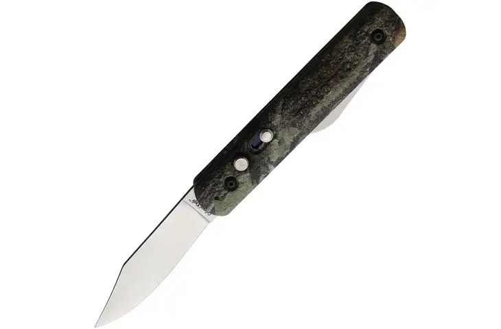 Colonial Auto Button Lock Mossy Oak COL725 3.00 in Stainless Steel Automatic Folding Knife w/ Free S - view 2